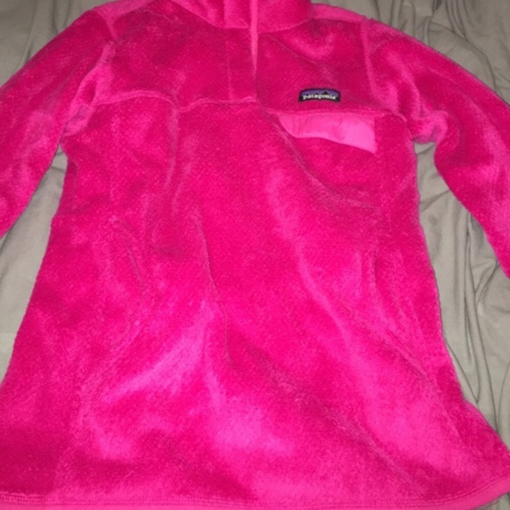 Hot Pink Resnap Fleece Patagonia Pullover